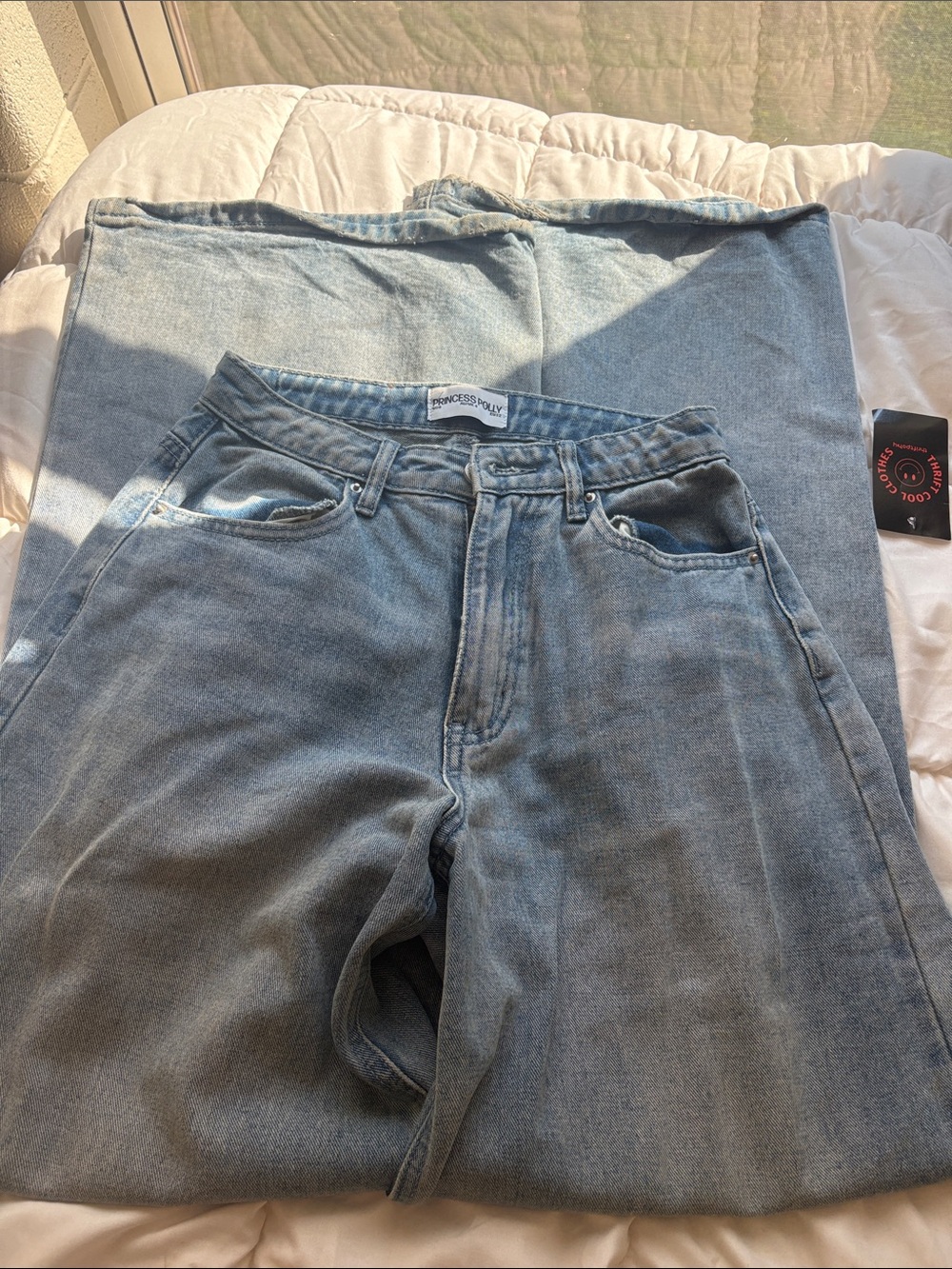 Princess Polly Light Blue Jeans